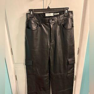 Abercrombie and Fitch leather cargos